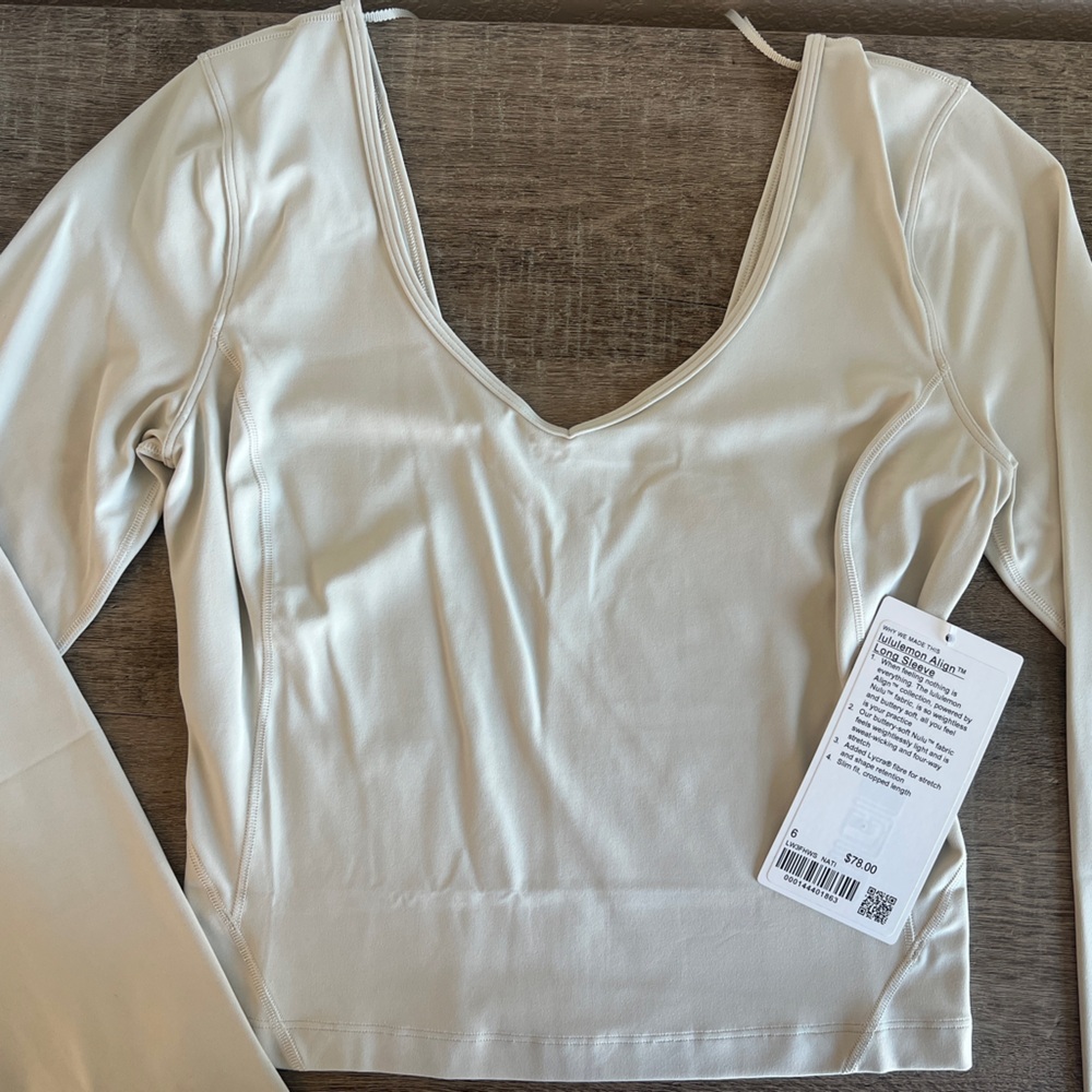 Lululemon Align Long Sleeve Top- Natural Ivory